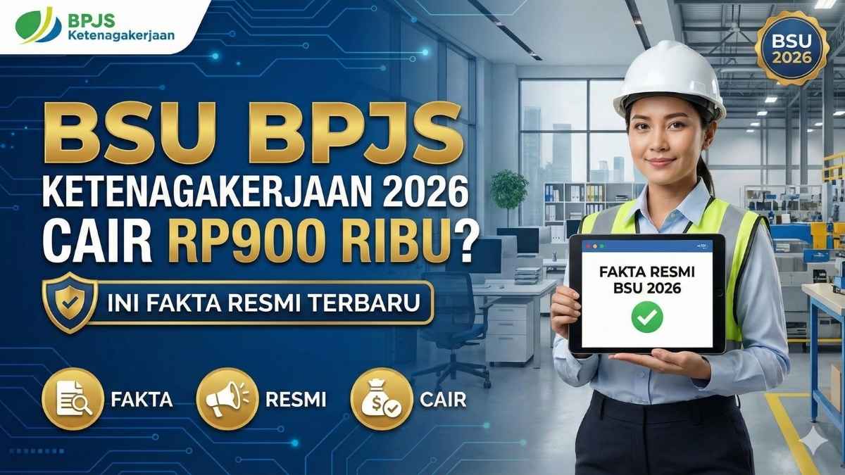 BSU BPJS Ketenagakerjaan 2026 Cair Rp900 Ribu? Ini Fakta Resmi Terbarunya