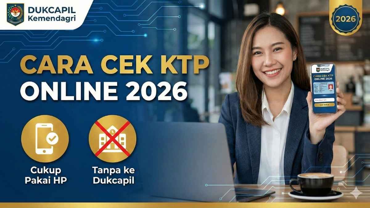Cara Cek KTP Online 2026 Terbaru Tanpa ke Dukcapil, Cukup Pakai HP