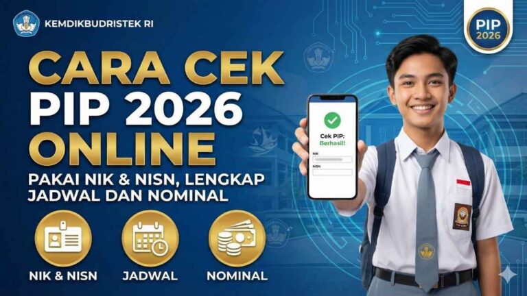 Cara Cek PIP 2026 Online Pakai NIK & NISN, Lengkap Jadwal dan Nominal