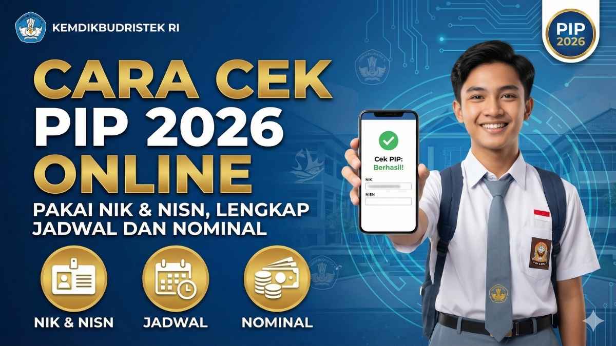 Cara Cek PIP 2026 Online Pakai NIK & NISN, Lengkap Jadwal dan Nominal