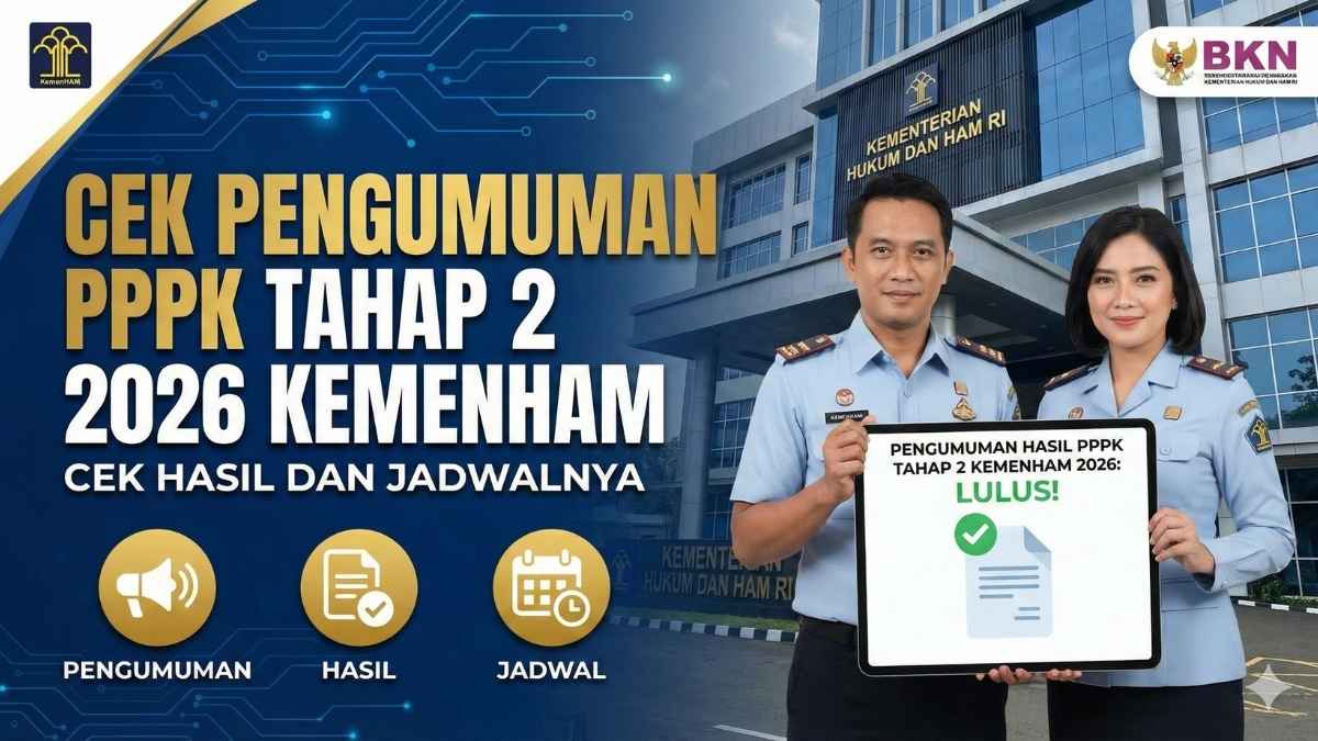 Cek Pengumuman PPPK Tahap 2 2026 KemenHAM, Cek Hasil dan Jadwalnya