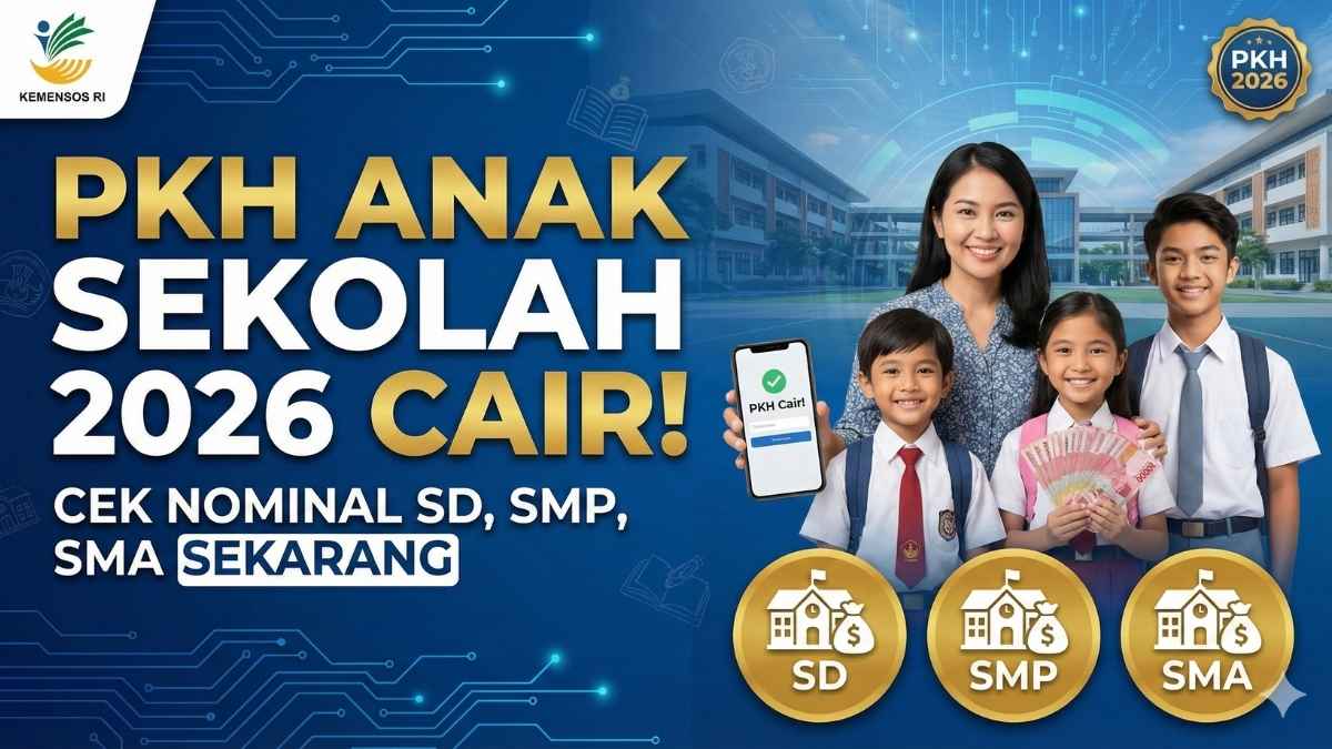 PKH Anak Sekolah 2026 Cair! Cek Nominal SD, SMP, SMA Sekarang
