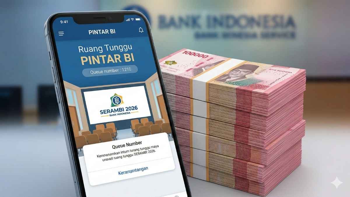 Arti Waiting Room PINTAR BI, Cara Pesan Tukar Uang Baru SERAMBI 2026