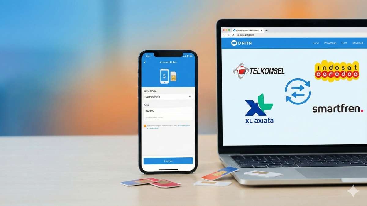 Cara Convert Pulsa ke DANA 2026, Lengkap dan Aman All Operator