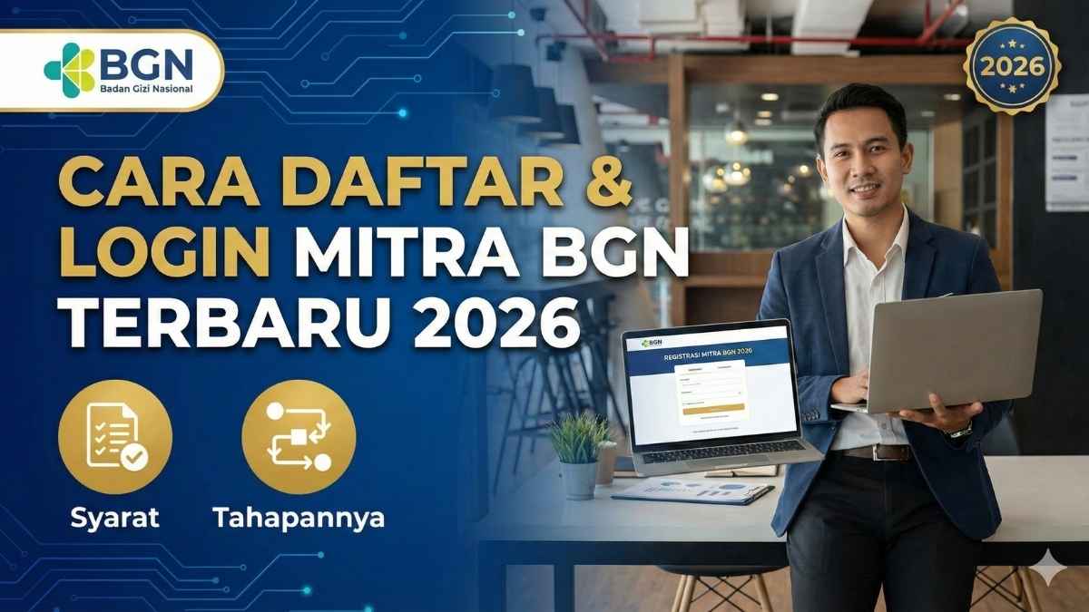 Cara Daftar & Login Mitra BGN Terbaru 2026, Lengkap Syarat dan Tahapannya