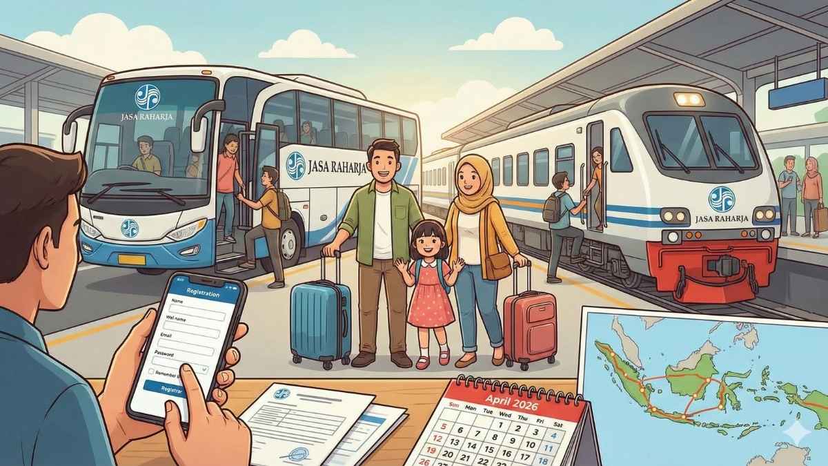 Cara Daftar Mudik Gratis Jasa Raharja 2026 Syarat, Jadwal, dan Rute