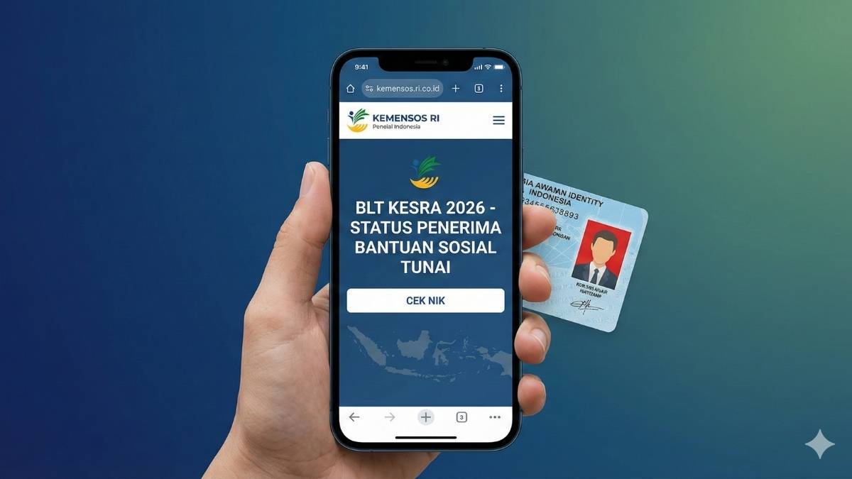 Cara Mengecek Bantuan BLT Kesra 2026 Lewat HP Resmi Kemensos