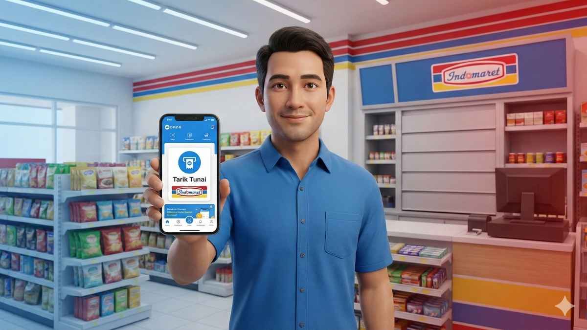 Cara Tarik Tunai DANA di Indomaret Terbaru 2026, Mudah dan Cepat