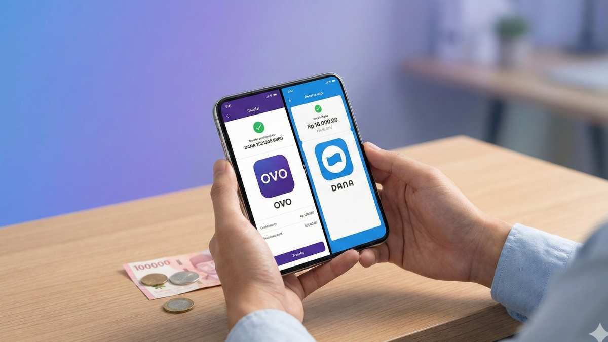 Cara Transfer OVO ke DANA Terbaru 2026, Praktis! Ini Syarat & Biayanya