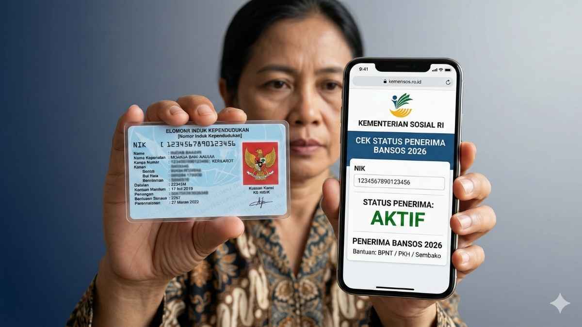 Cara Cek Penerima Bansos 2026 Online Hanya Pakai NIK KTP, Secara Resmi