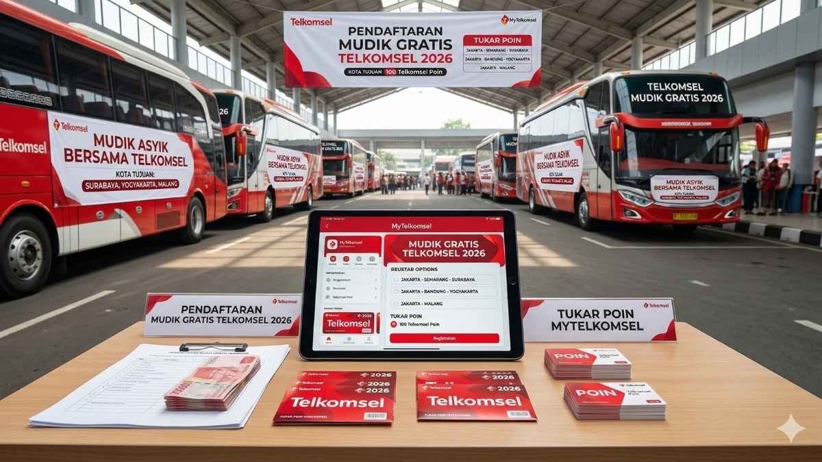 Cara Daftar Mudik Gratis Telkomsel 2026, Cek Rute dan Syarat Tukar Poin!