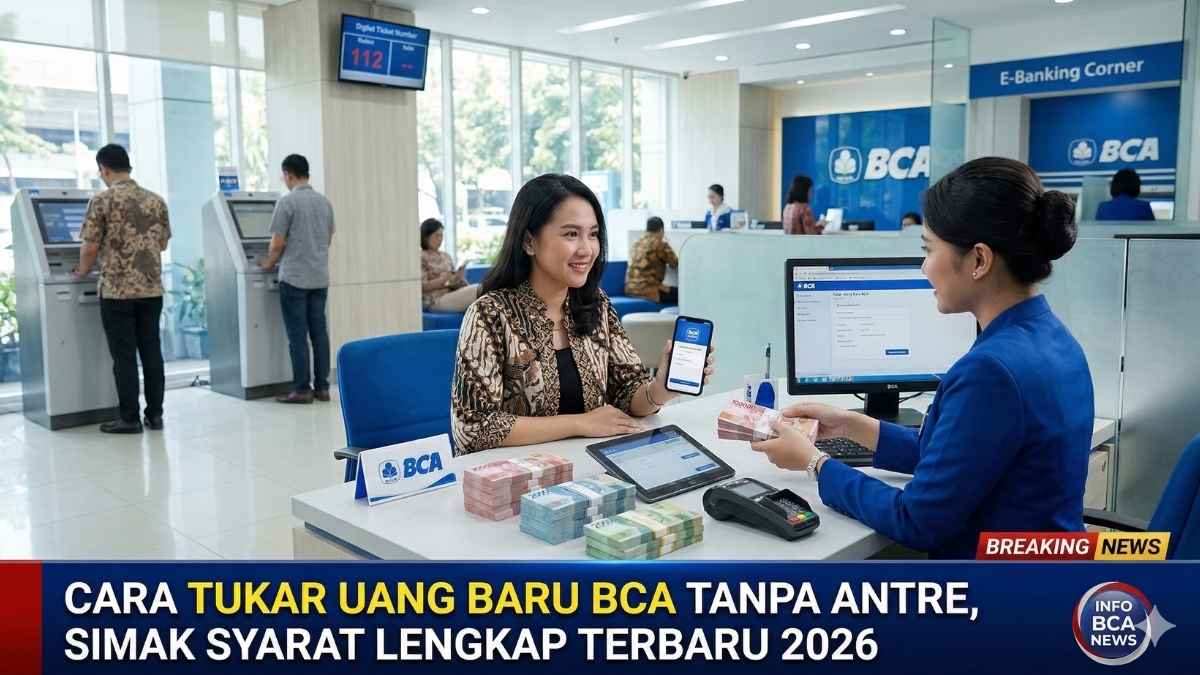 Cara Tukar Uang Baru BCA Tanpa Antre, Simak Syarat Lengkap Terbaru 2026