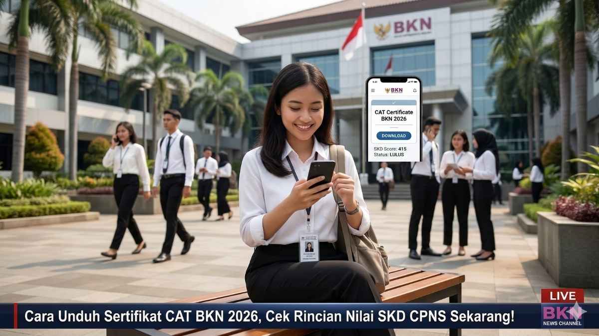 Cara Unduh Sertifikat CAT BKN 2026, Cek Rincian Nilai SKD CPNS Sekarang!