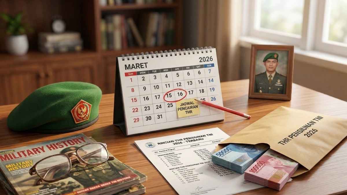 Cek Jadwal Pencairan THR Pensiunan TNI 2026, Ini Rincian Nominal Terbaru
