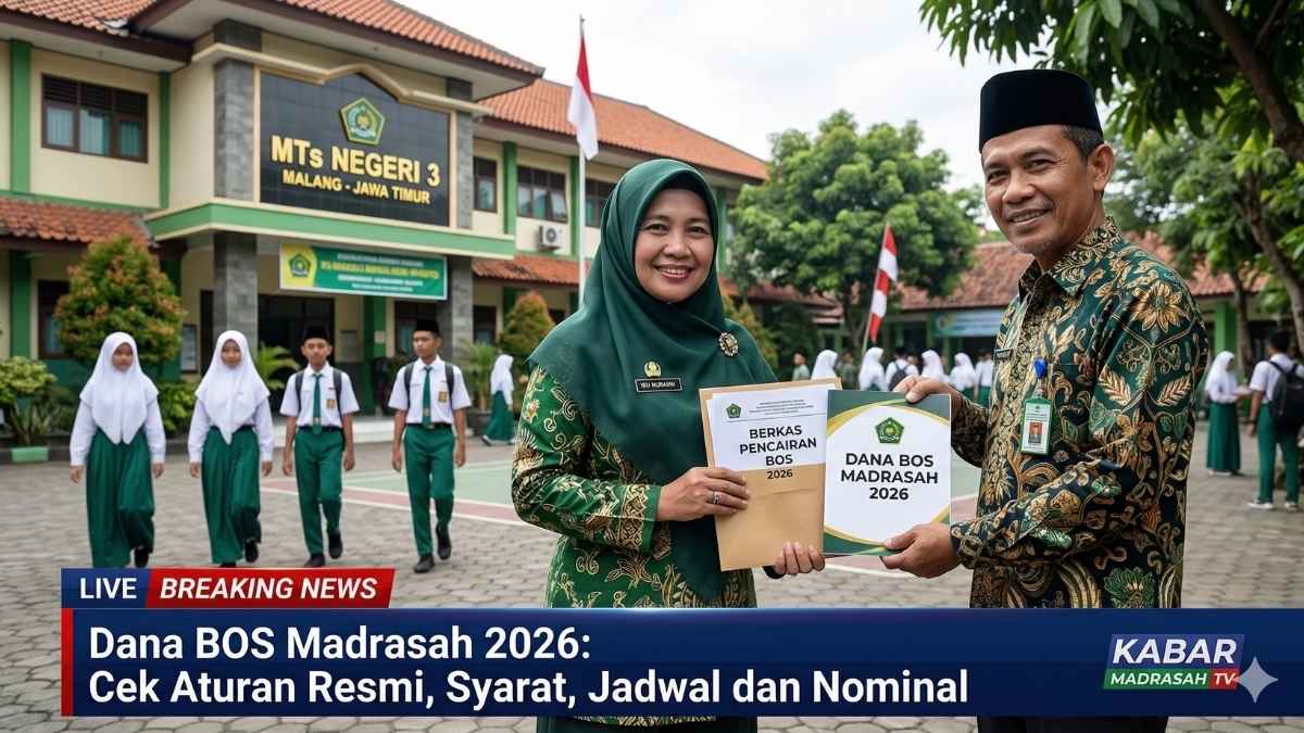 Dana BOS Madrasah 2026: Cek Aturan Resmi, Syarat, Jadwal dan Nominal